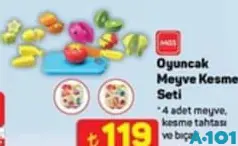 MGS OYUNCAK MEYVE KESME SETİ